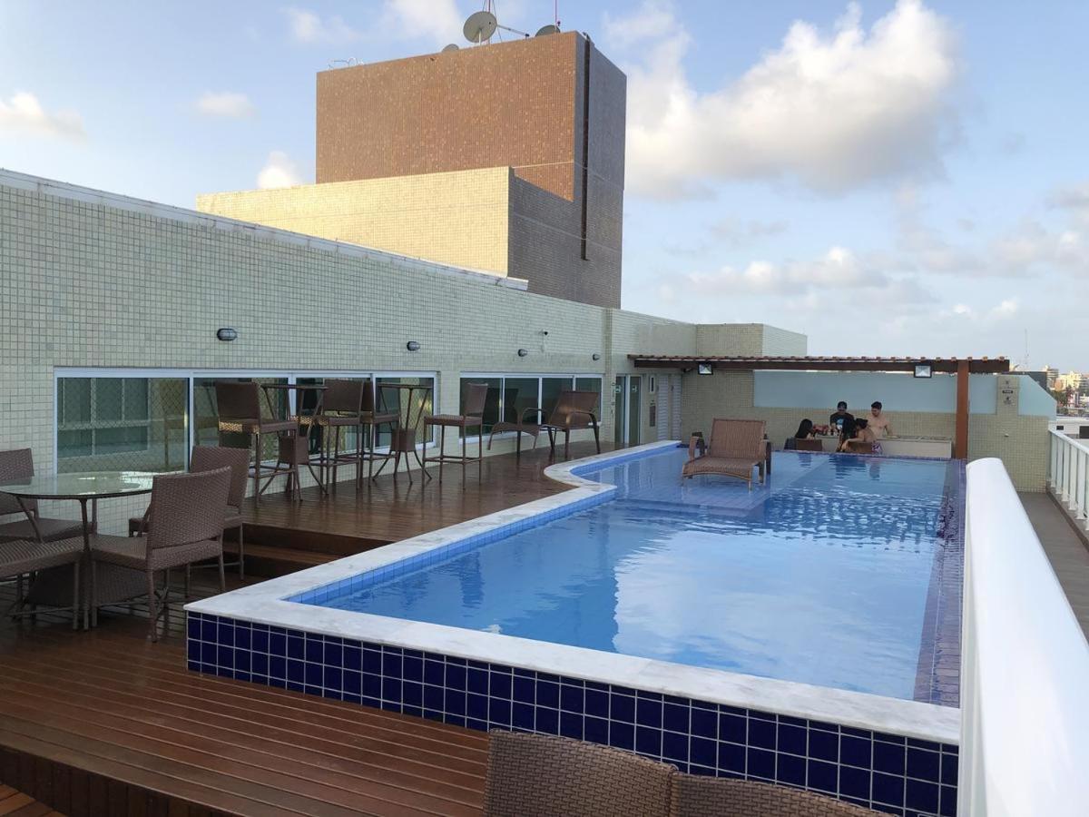 Confortavel Flat Com Piscina De Borda Infinita Na Cobertura Cabedelo Εξωτερικό φωτογραφία